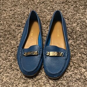 Coach Blue Leather Loafers for Women